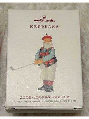 2019 Hallmark Keepsake Artist Crafted "Good-Looking Golfer" Christmas Ornament